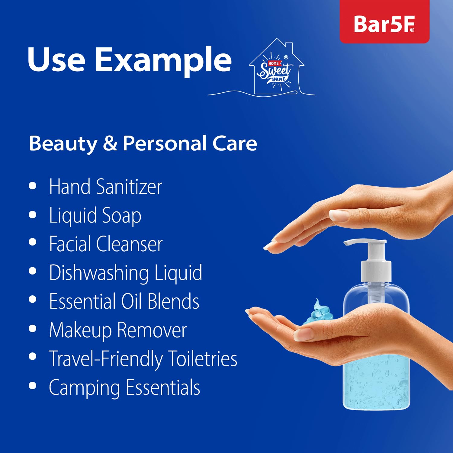 Bar5F 8-Pack Plastic Bottles with Pump Dispenser, 8.5 oz | Leak Proof, Empty, Clear Refillable, BPA Free for Body Wash, Moisturi